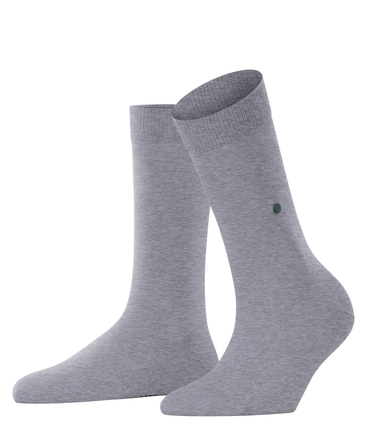 Burlington Women's Lady W So Cotton Plain 1 Pair Socks, Grey Arctic Melange 3221, 3.5-7