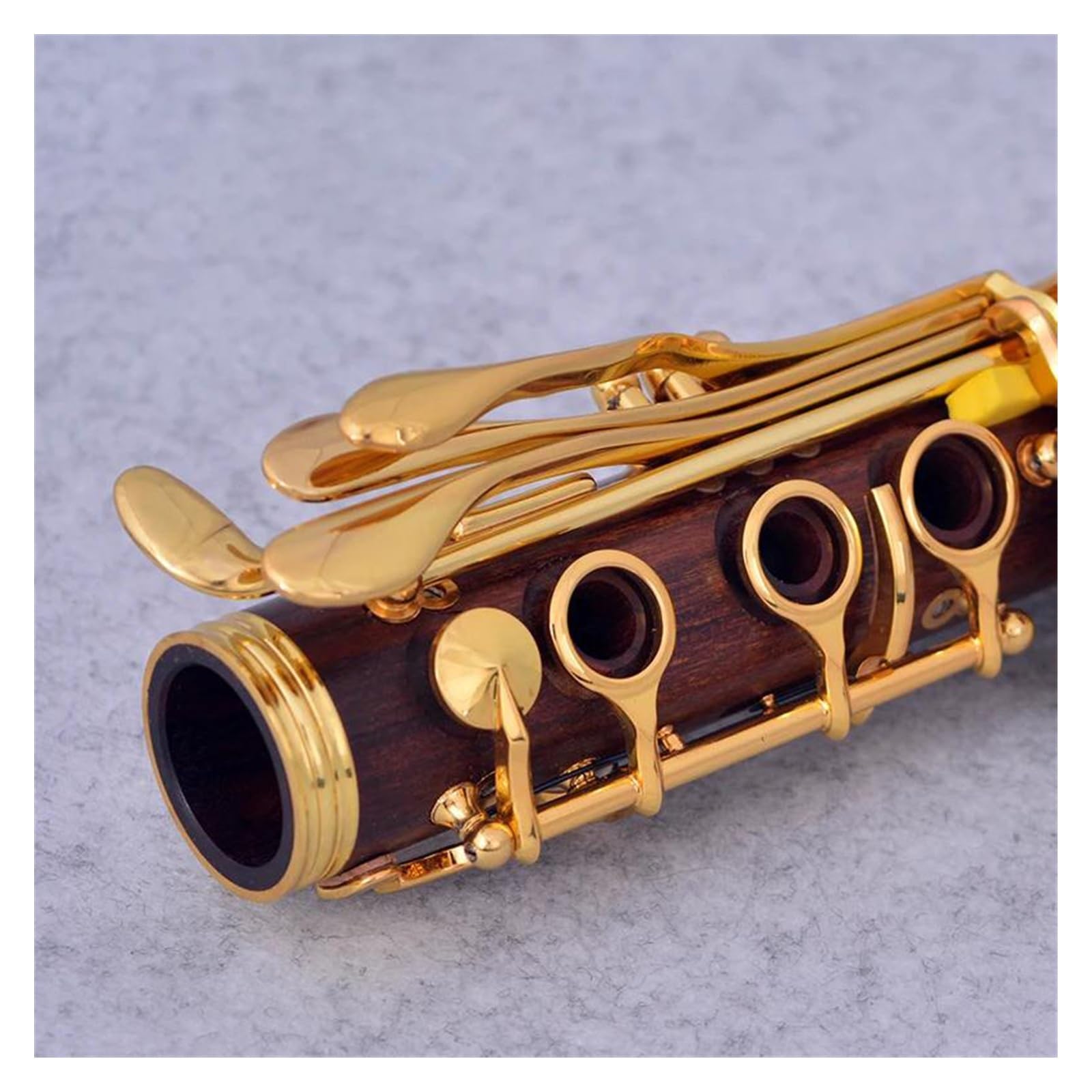 Clarino Professionale In Legno Rosso 18 Tasti In Sib Chiavi Placcate In Oro Strumento Per Clarinetto Con Accessori Clarinetto per Principianti