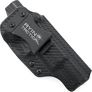 AYIN Tactical 2 in 1 Holster for Springfield SA-35 9mm Holster Concealed Carry IWB OWB Right-Handed Holster, Made in USA, Optics Cut, Positive Adjustable Retention Black - AYIN