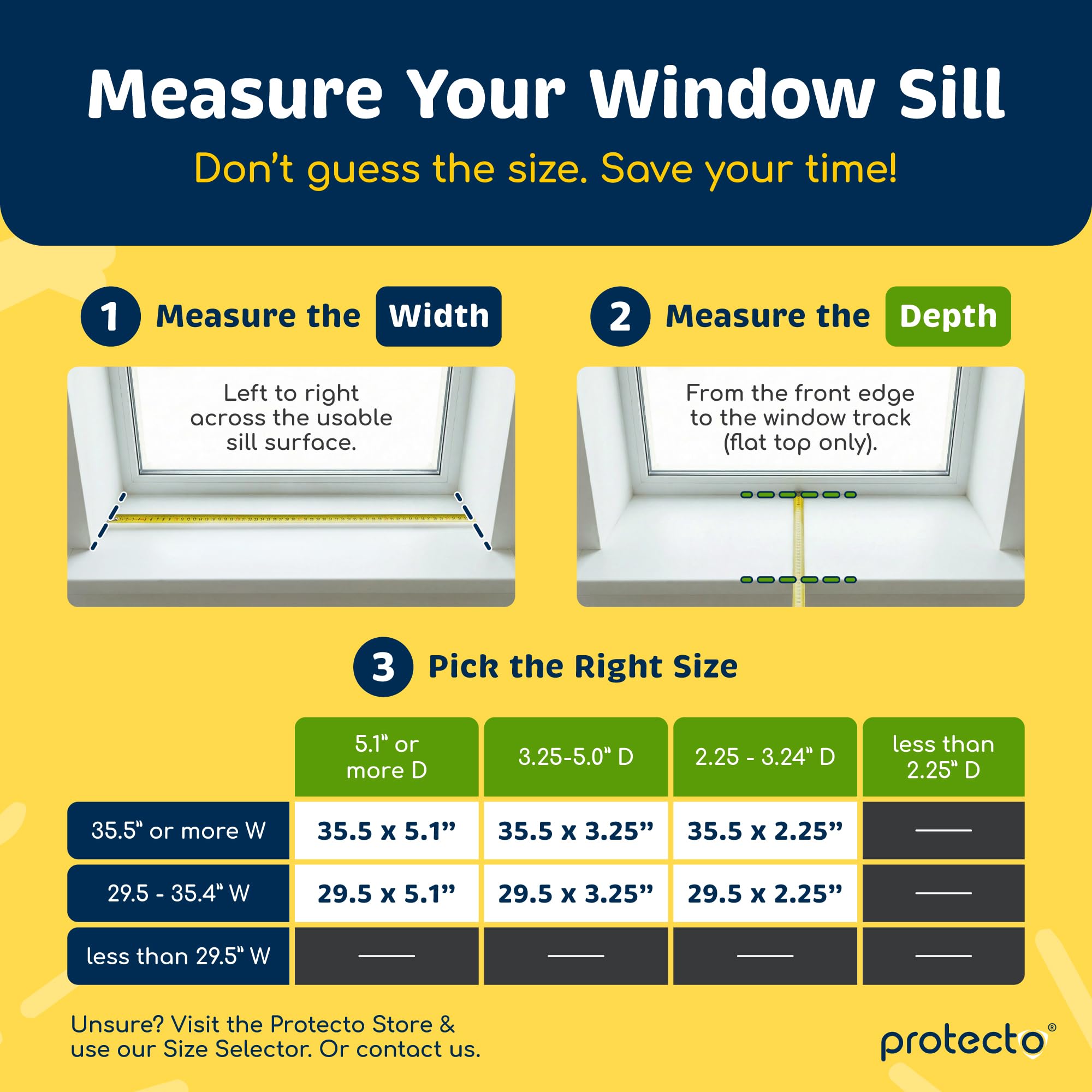 Protecto Pack de 2 Protector de Alféizar de Ventana 75 x 8,3 cm Protector Transparente contra arañazos, mordeduras y Garras de Perros y Gatos. Mantén alféizares Suaves y Patas seguras