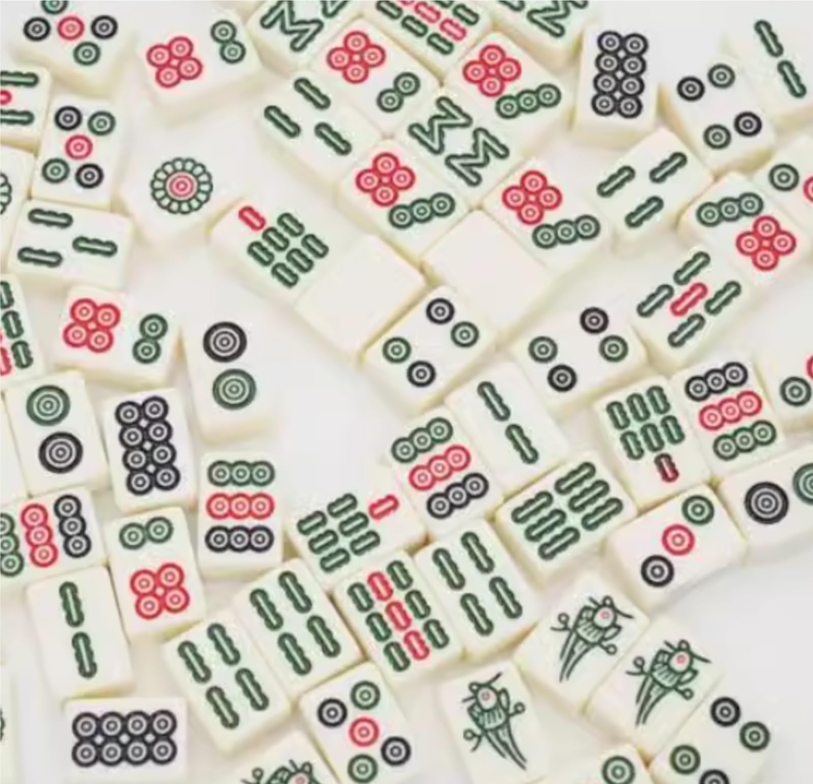 Chinesisches Mahjong Chinesische Mahjong-Würfel-Aufbewahrungsbox, Tragbarer Koffer, Komplettes Mahjong-Spielset, Geeignet for Reisen Für Familie Reise Spiel