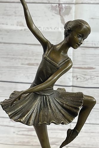 Miniatura 6 de Estatua de escultura de bronce de bailarina Art Nouveau Deco Figura de arte para el hogar, regalo decorativo, arte hecho a mano por Think Bronze