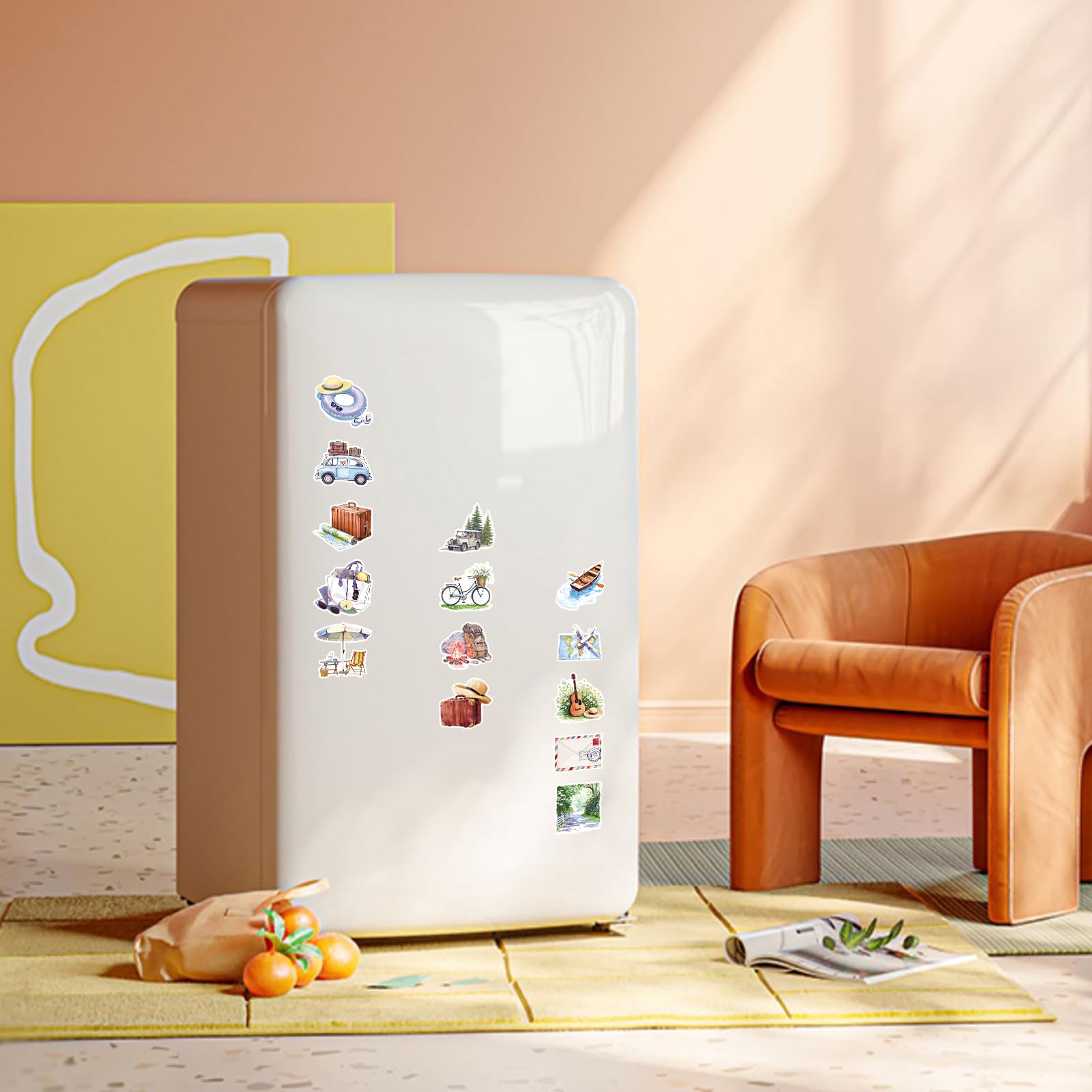 50 Autocollants De Voyage, Parfaits Pour Le Scrapbooking De