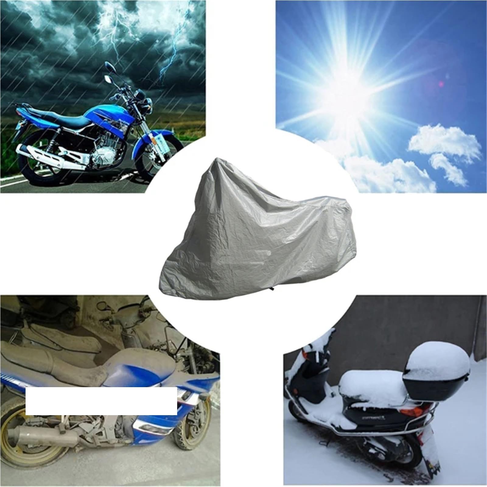 Coprimoto in poliestere | Ioni for moto da esterno di diverse dimensioni: copertura for moto in poliestere(240x140 cm)