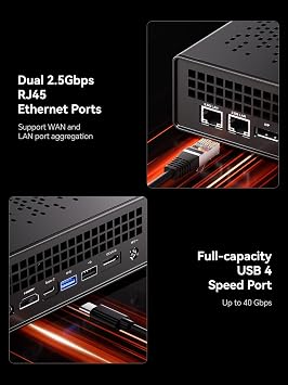 MINISFORUM MS-A1 Workstation Barebone Version Without CPU/RAM/SSD/OS, HDMI/DP/USB-C Triple Display Mini PC, 2x2.5G LAN Port, 4X PCIe SSD Slot, Support AMD AM5 Socket CPU/Discrete Graphics Cards