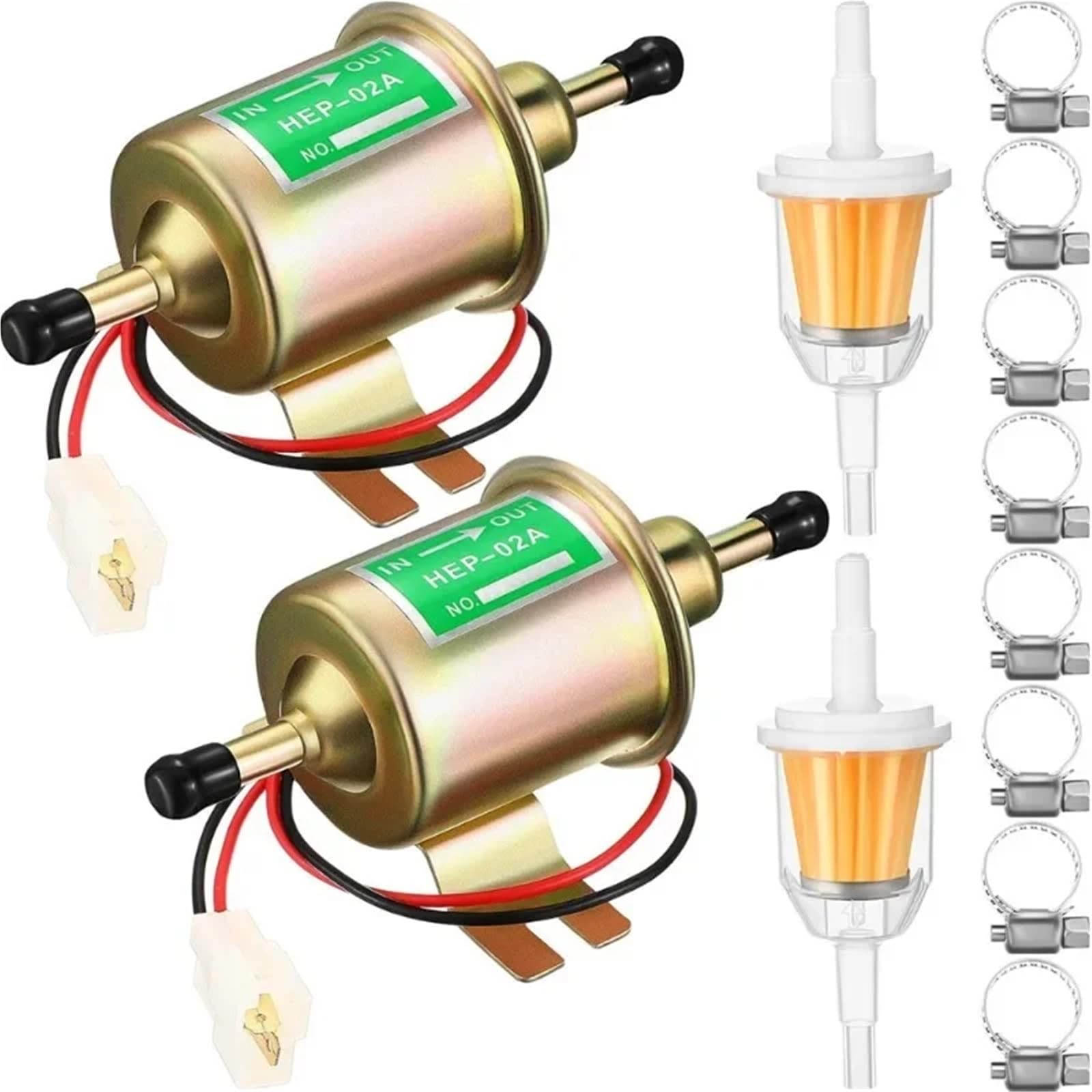 Pompa di Benzina Elettrica Bassa Pressione Gruppo pompa carburante | LZONE-12V HEP-02A 12V 24V Elettrico Gruppo pompa carburante(12V Gold)
