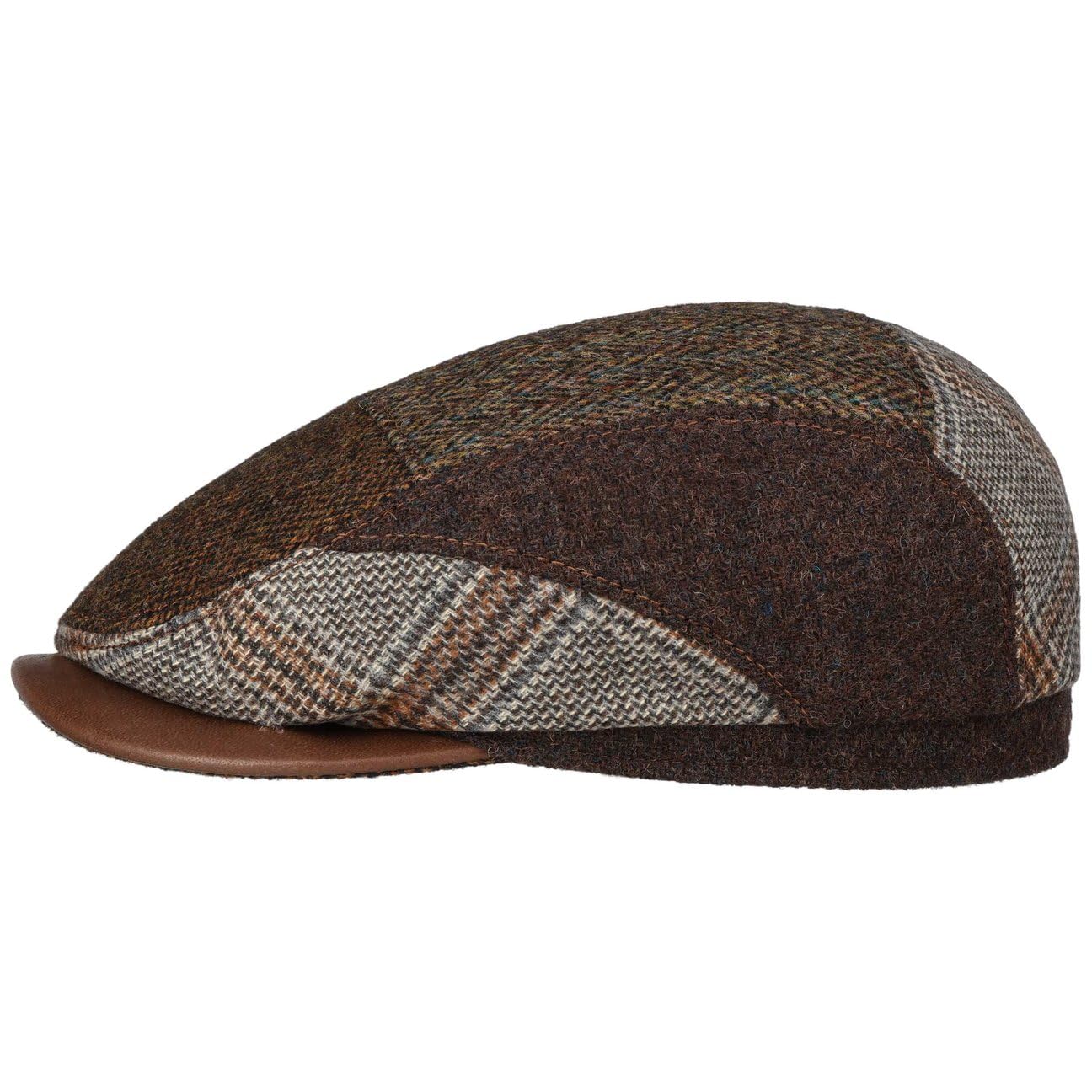 Stetson Alverton Driver Flatcap Patchwork Made in Germany Herren Herbst Winter