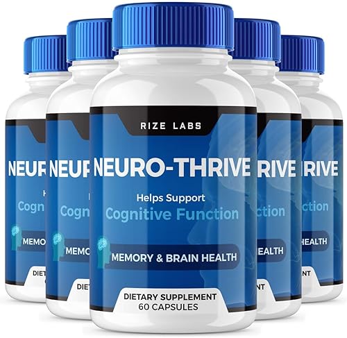 (5 unidades) Suplemento Neuro-Thrive, fórmula orgánica de apoyo de memoria Neuro-Thrive, Neuro-Thrive para reducir los efectos negativos de la
