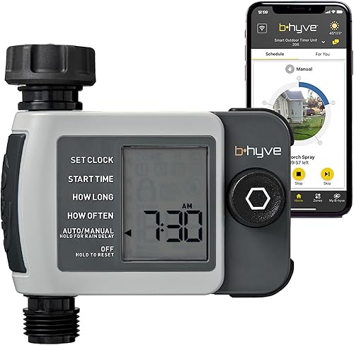 Miniatura 14 de Orbit 24639 B-hyve XD Temporizador de riego de manguera inteligente de 4 puertos con concentrador Wi-Fi