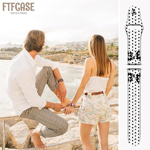 Miniatura 5 de FTFCASE Correas deportivas de silicona compatibles con Galaxy Watch de 1.654 pulgadas (1.654 in), correa de repuesto para Samsung Galaxy Watch 1.654