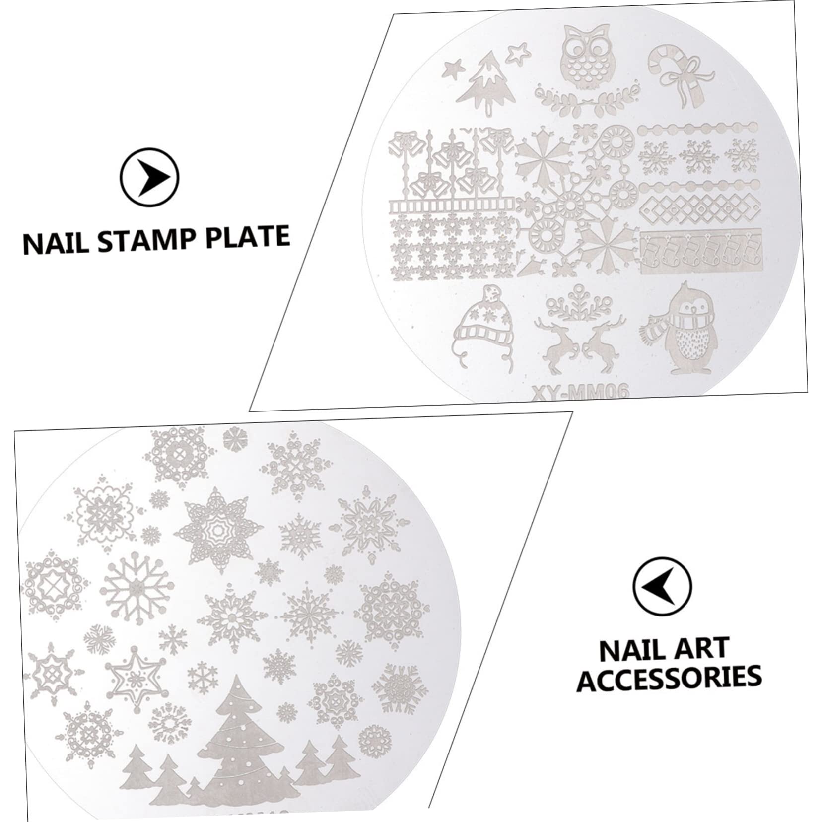 Healeved 30piezas Placas De Estampado De Uñas Para Arte De Uñas De Navidad Plantillas De Manicura Duraderas y Creativas Para Profesionales y Principiantes