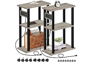 TUTOTAK: Get Organized with Style: Skinny Bedside Table Set of 2