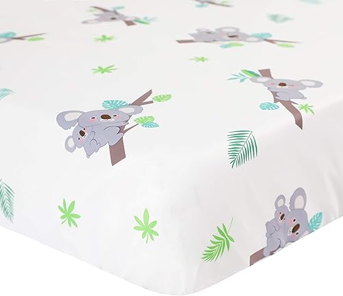 Miniatura 5 de La Premura Dinosaur Baby Nursery Crib Bedding Set  Dinosaur 3 Piece Standard Size Crib Set GreyBlue - Unisex Nursey Bedding and Neutral Decor