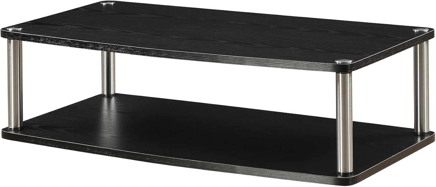 Convenience Concepts Designs2Go XL 37 inch Double Tier Swivel Riser, Black