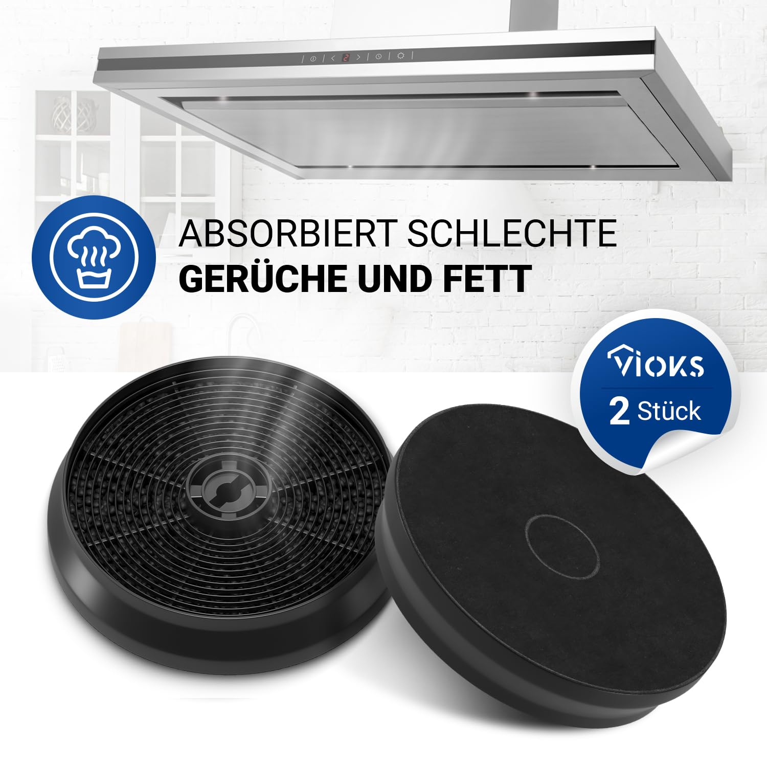 Aktivkohlefilter 175x175x20 Mm - Geruchsneutralisierer Für COMFEE Dunstabzugshauben