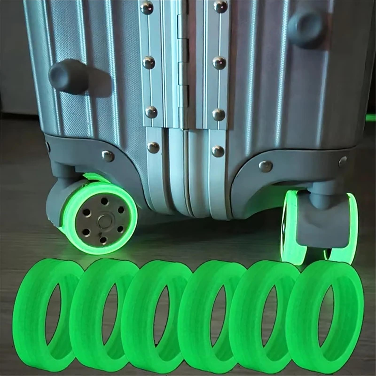 Fundas para Ruedas de Equipaje 4-32 Uds Cubierta Protectora de Rueda Equipaje Silicona a Prueba Ruido Maleta Spinner Protector Cubre Accesorios para Ruedas Equipaje Viaje(32pcs)