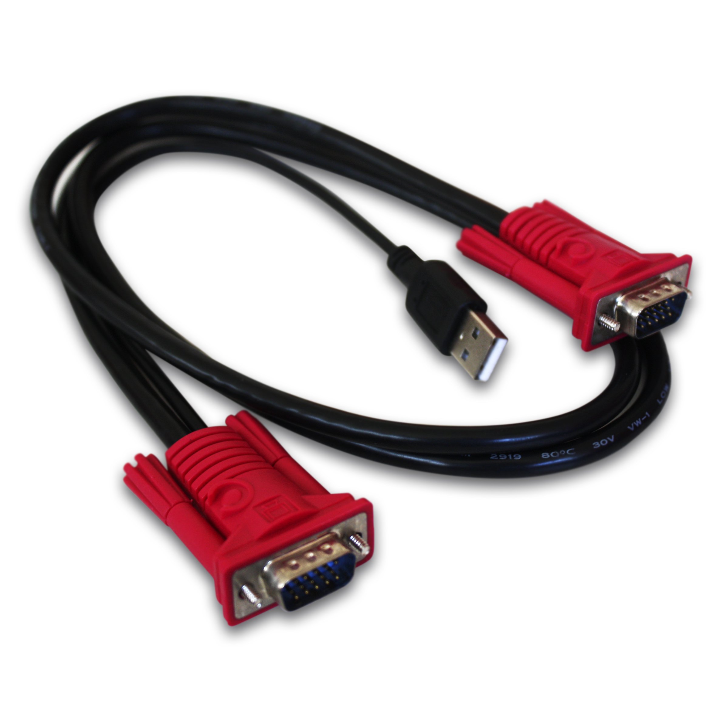 Approx APPKVMUSB2PA2 - Kit de 3 Puertos USB KVM Switch, Color Negro