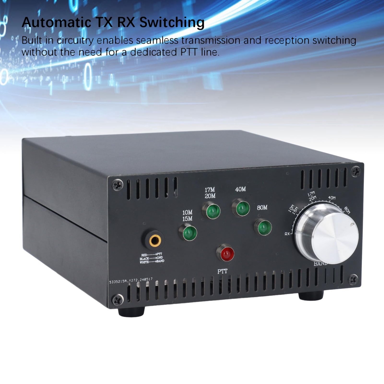 Marhynchus Tragbarer Kurzwellen-Leistungsverstärker, 80–120 W Ausgangsleistung, 2 MHz–30 MHz Frequenzbereich mit Aluminiumlegierungsgehäuse und Integriertem Lüfter, für - und XIEGU-Bänder