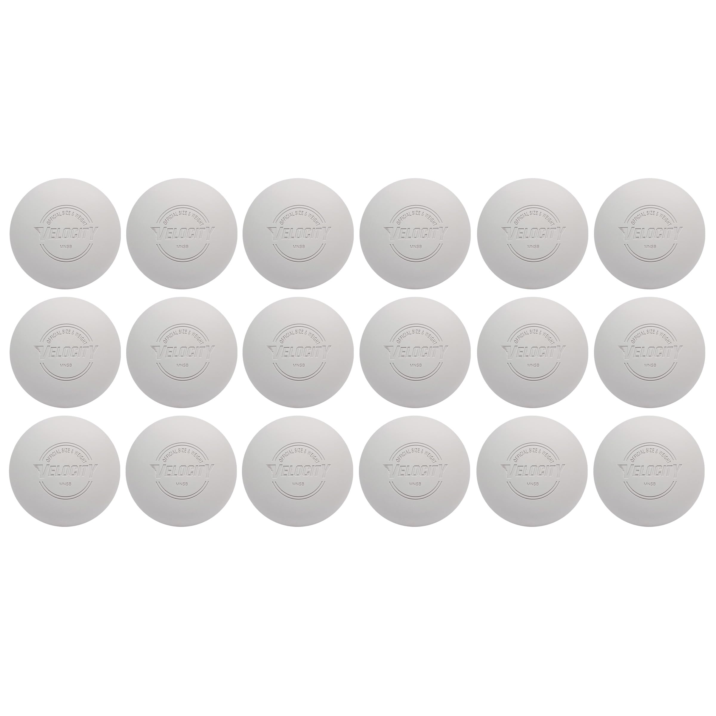 Velocity Lacrosse Balls - 1, 2, 3, 6, 12, 18, 24, 36, 60 and 120 Packs - for Practice, Official NFHS and College Approved Size