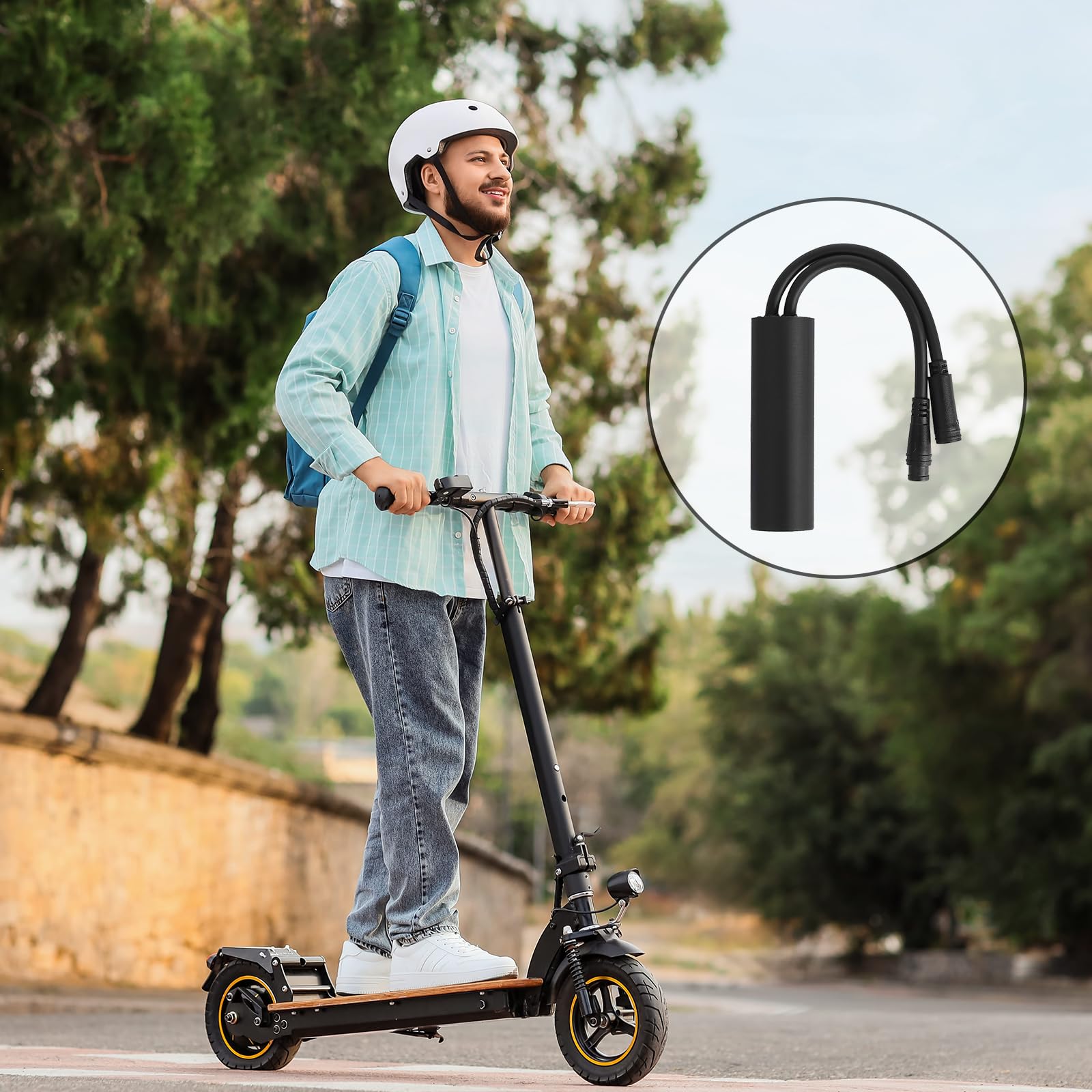 Geschwindigkeitsregler Elektroroller, Angepasstes Kabel kompatibel | mit Ninebot ZT3 PROD E/PRO D, zur Freigabe der Höchstgeschwindigkeit von 25 km/h für Upgrade-Zubehör