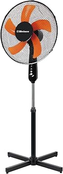 Belaco 16" Pedestal Fan, Oscillating, Adjustable Height, Orange, BSF-40R1
