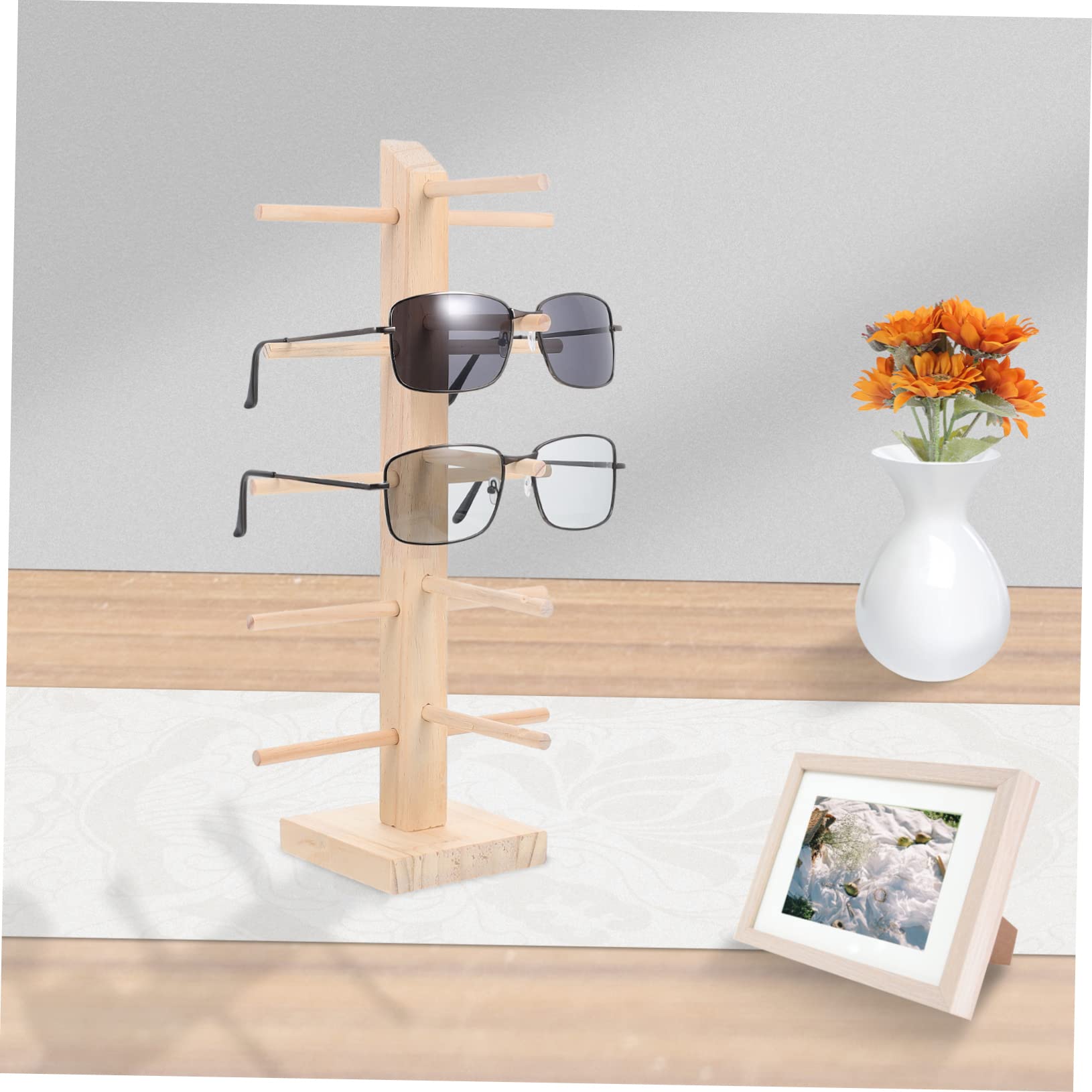 YAXIDAEVER Présentoir à Lunettes ,Support de lunettes de soleil en bois,Porte Lunettes De Soleil en Bois Créatif Support De Lunettes,Peut contenir jusqu'à 6 paires de lunettes YAXIDAEVER Présentoir à Lunettes ,Support de lunettes de soleil en bois,Porte Lunettes De Soleil en Bois Créatif Support De Lunettes,Peut contenir jusqu'à 6 paires de lunettes