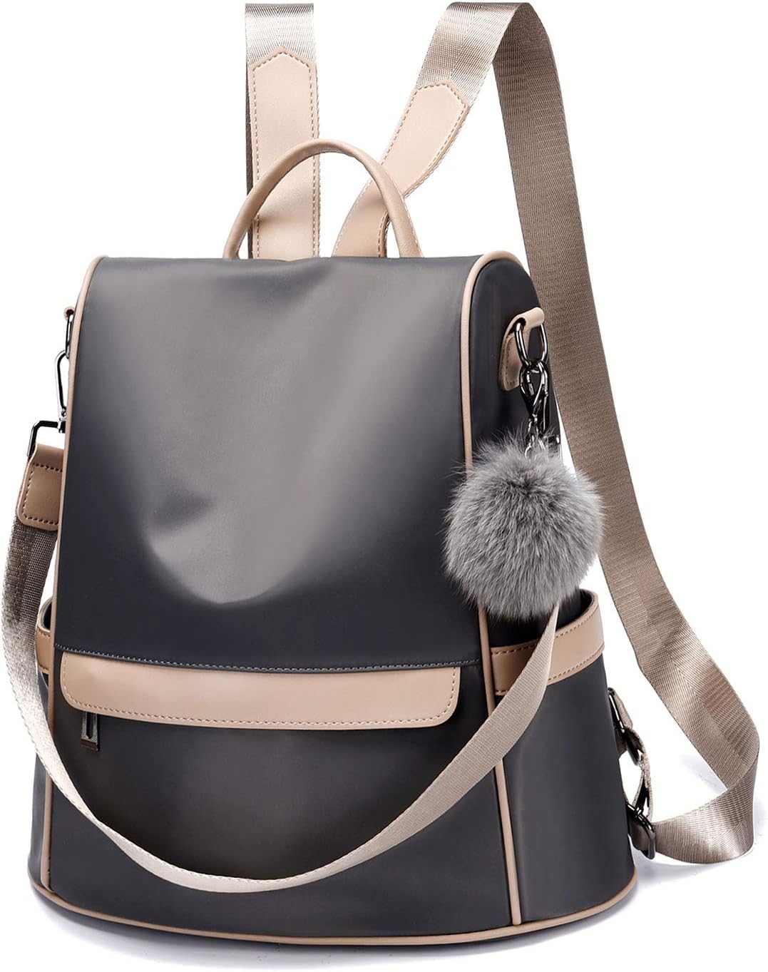 CHERUTY Women Backpack Purse Nylon Anti-theft Fashion Casual Lightweight Travel Shoulder Bag