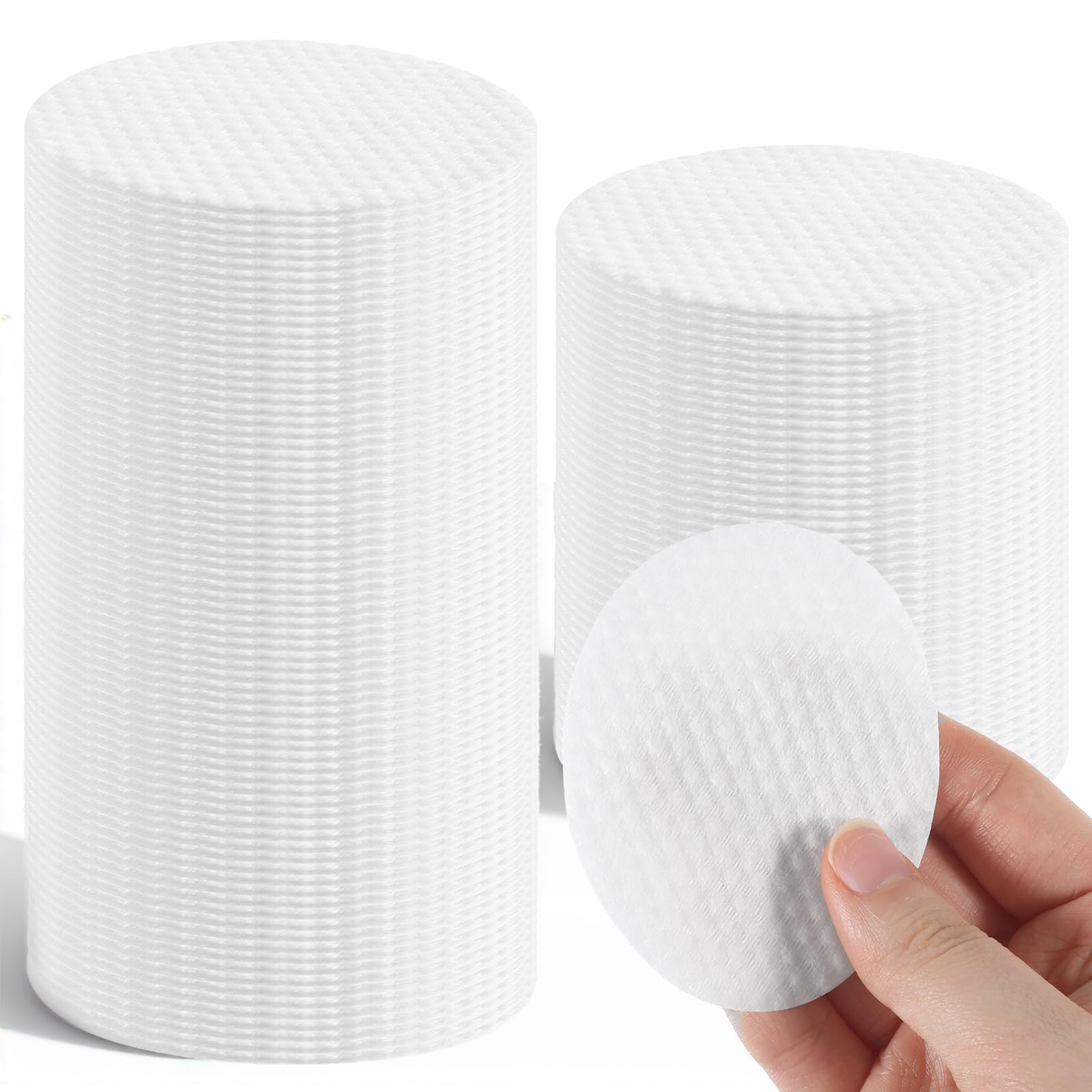 Photo 1 of 150 Pcs Large Oval Cotton Pads, Soft Lint-Free Cotton Pads for Face Dual-Sided Design Facial Pad forMakeup Removal, Nail Polish, Skincare, Cleansing Face and Toner Application Use Wet or Dry