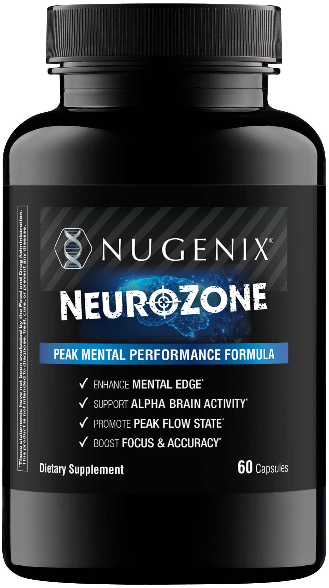 Nugenix NeuroZone Nootropic Brain Supplements for Memory and Focus, 60ct