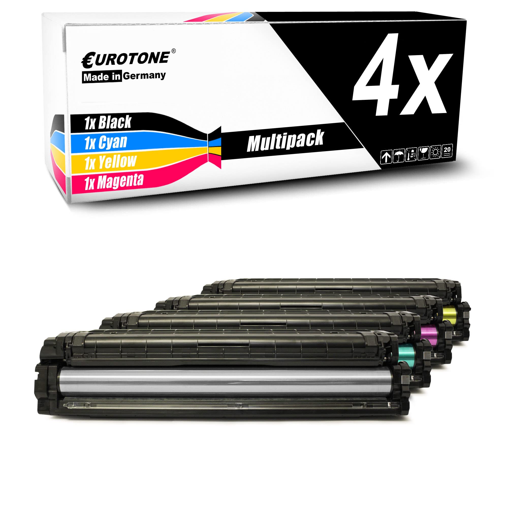 Eurotone Toner 4X Toner kompatybilny jako zamiennik do Samsung C3060 C3010ND C3060FR C3060ND C3010 zastępuje CLT-503 CLT503 zestaw