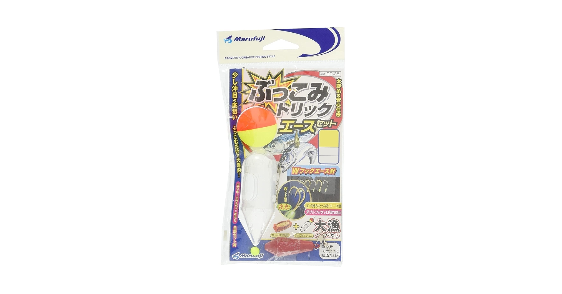 マル@プロフ必読　 まるふじ 改良トリック7 大物用 P-572 針10号-ハリス4号【メール