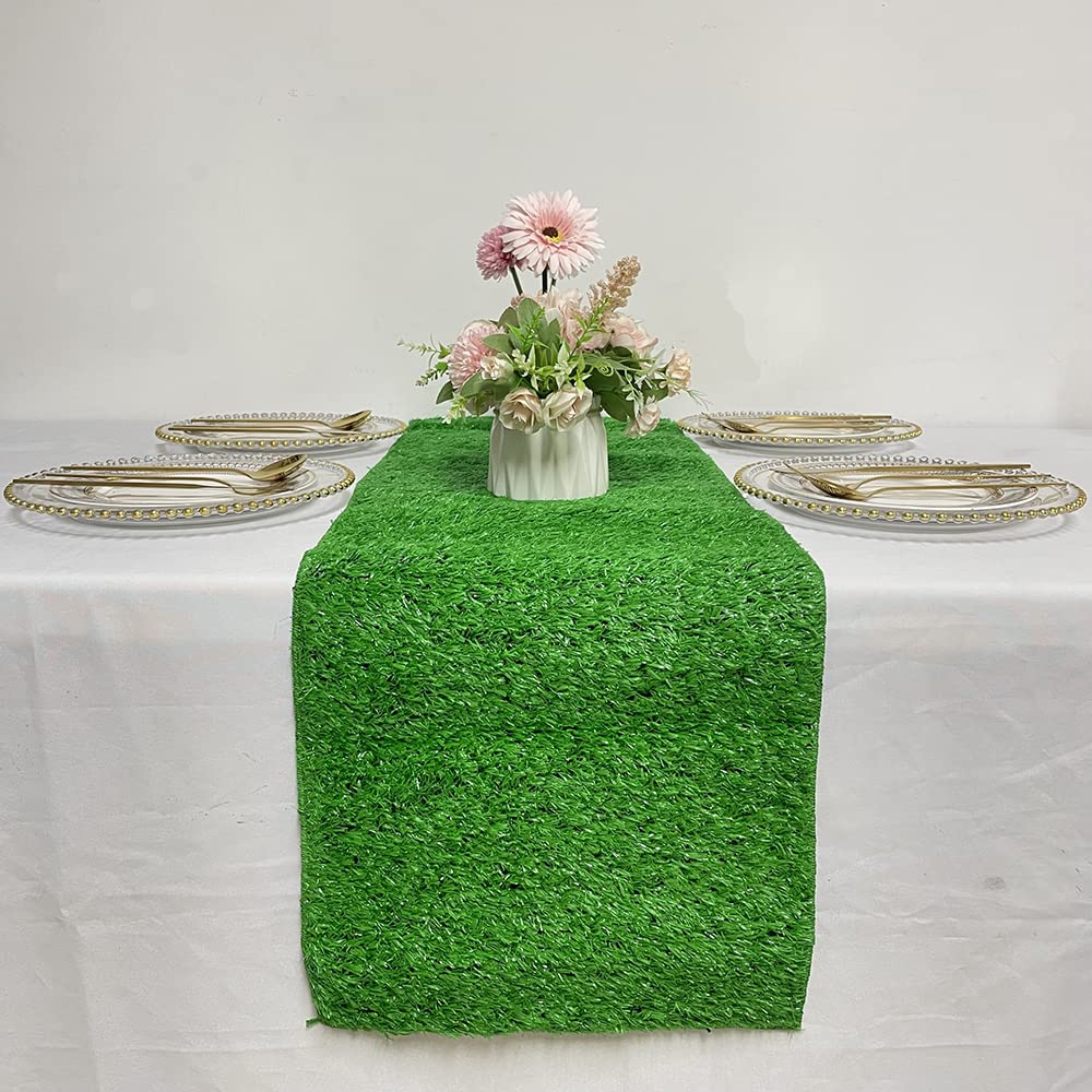 Buy Luchuan Artificial Grass Table Runner for Table Decoration (14" x