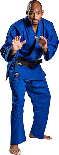 Miniatura 4 de Ronin Judo Gi - Uniforme de artes marciales profesional - Kimono azul de tejido único - perfecto para competición o entrenamiento