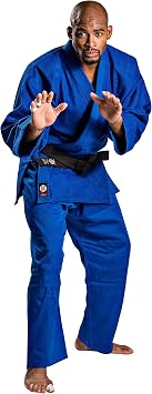 Ronin Judo Gi - Professional Made Martial Arts Uniform - Single Weave Blue Kimono - Perfect for Competition or Training