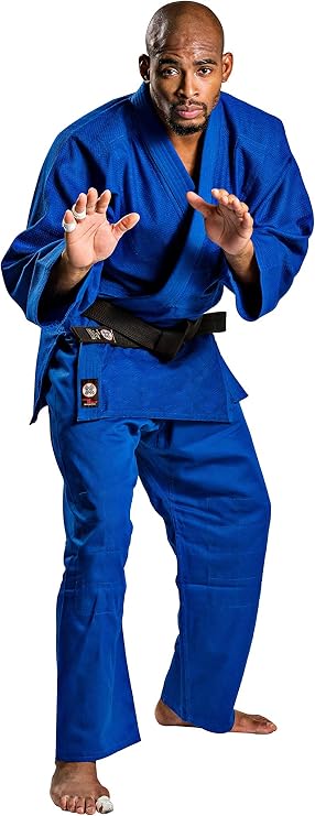 Ronin Judo Gi - Professional Made Martial Arts Uniform - Single Weave Blue Kimono - Perfect for Competition or Training
