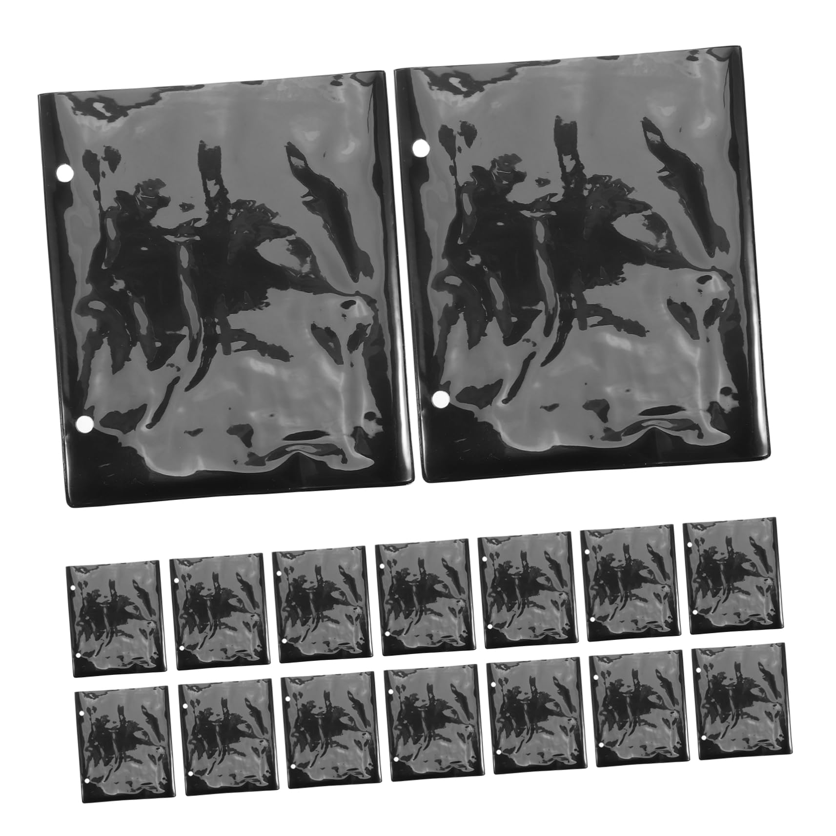 Gatuida Protective Music Sheet Holder 20 Pcs PVC Flip Folder Pages for Sheet Binder 2 Holes for Piano Clarinet