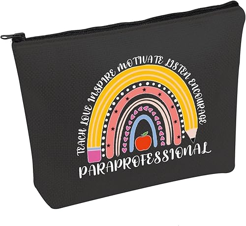 Vista 11 de Kit de supervivencia paraprofesional para profesor, bolsa con cremallera paraprofesional, bolsa de maquillaje, regalo de apreciación