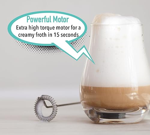 Miniatura 4 de Elementi Varita espumadora de leche, espumador de café de mano, espumador de bebidas, varita mezcladora de café, espumador de espuma fría, agitador