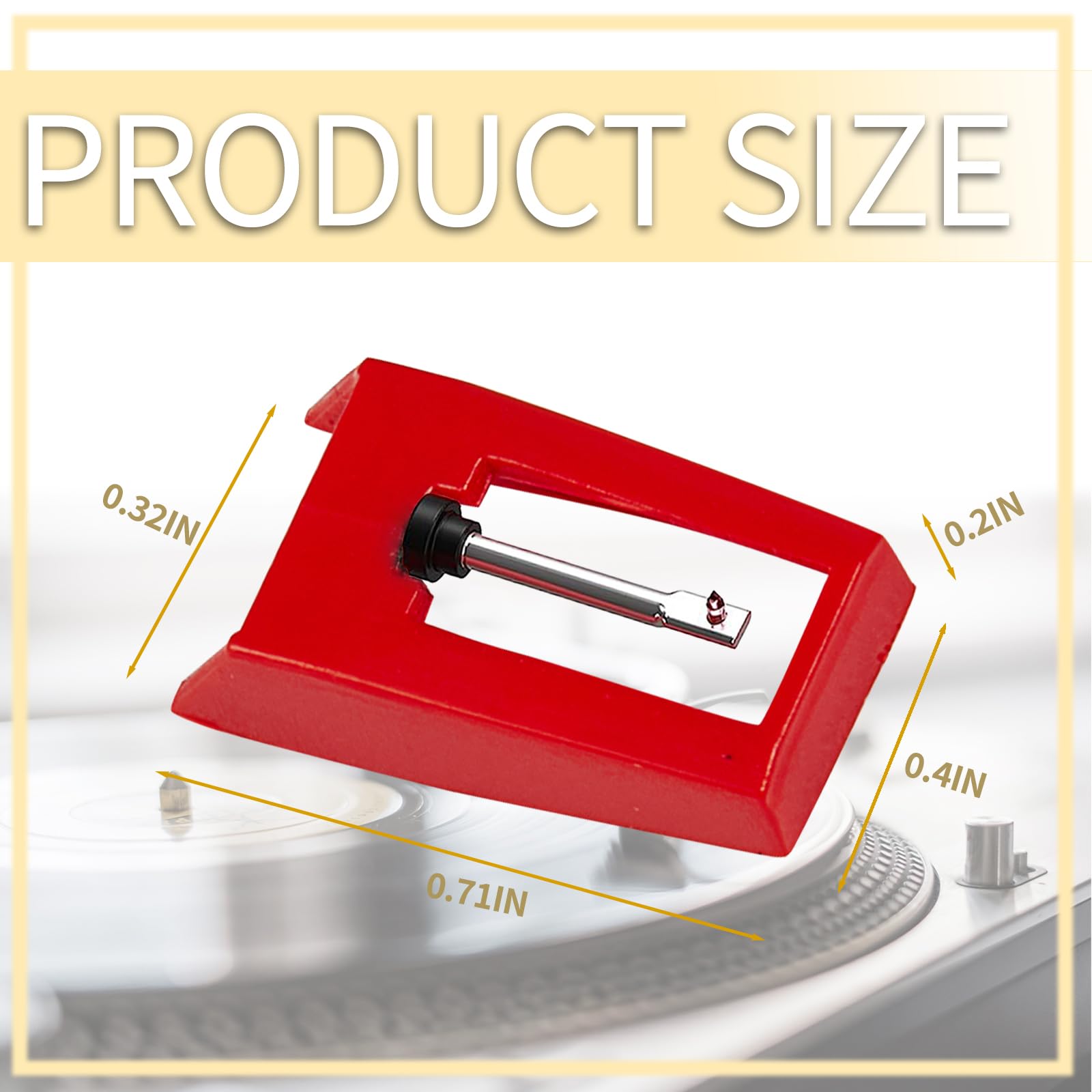 DZSEE Universal Record Player Needle Pack, Replacement Stylus for Turntables, Compatible with Vinyl LP Players, Phonographs - Image 3
