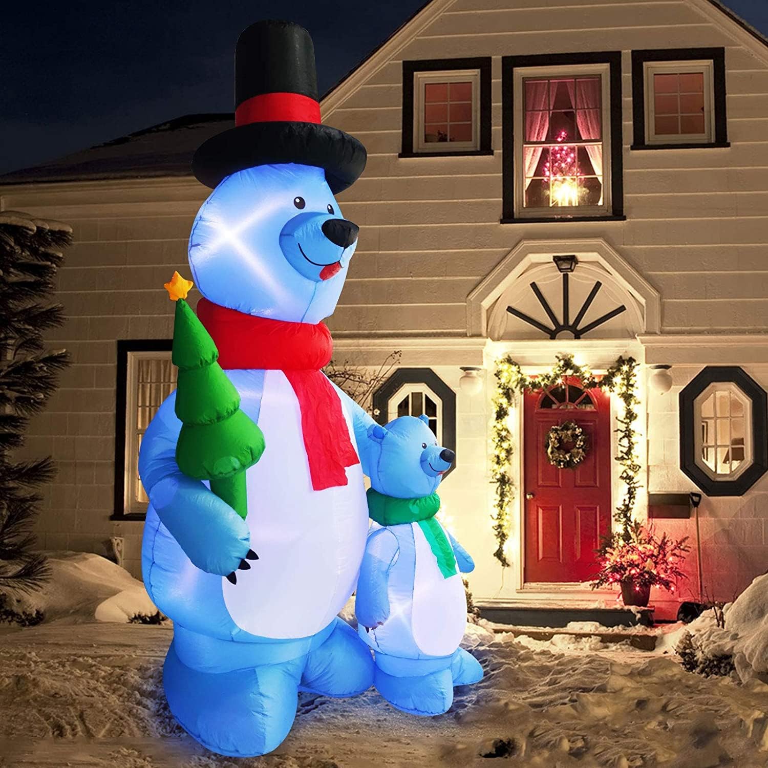 Buy TURNMEON 10 Foot Tall Christmas Inflatables Blow up Polar Bears