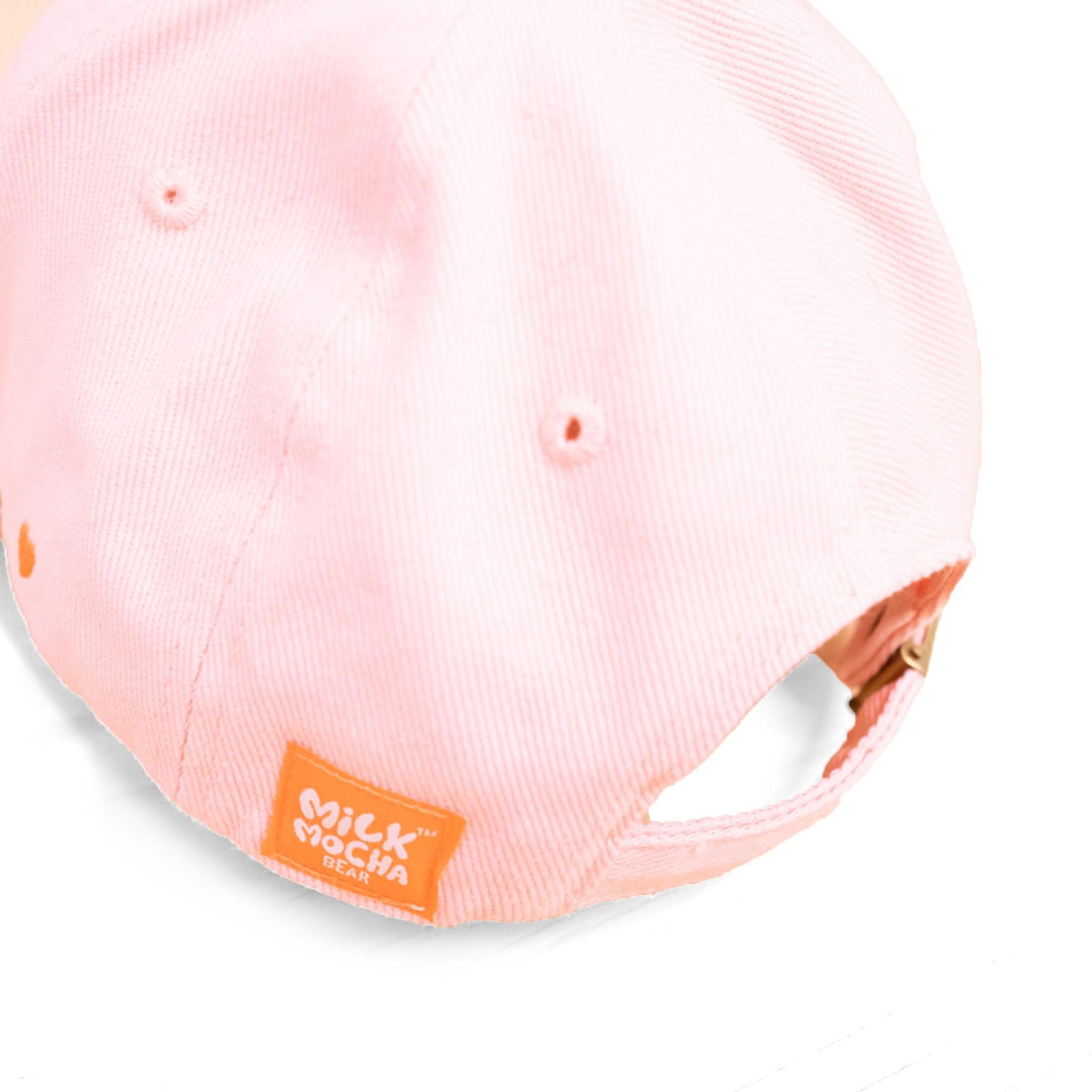 Milkmochabear Rosa und Schwarz Kappe - Unisex Erwachsene Schnalle Hut Einheitsgröße Verstellbare Kappe für Damen und Herren