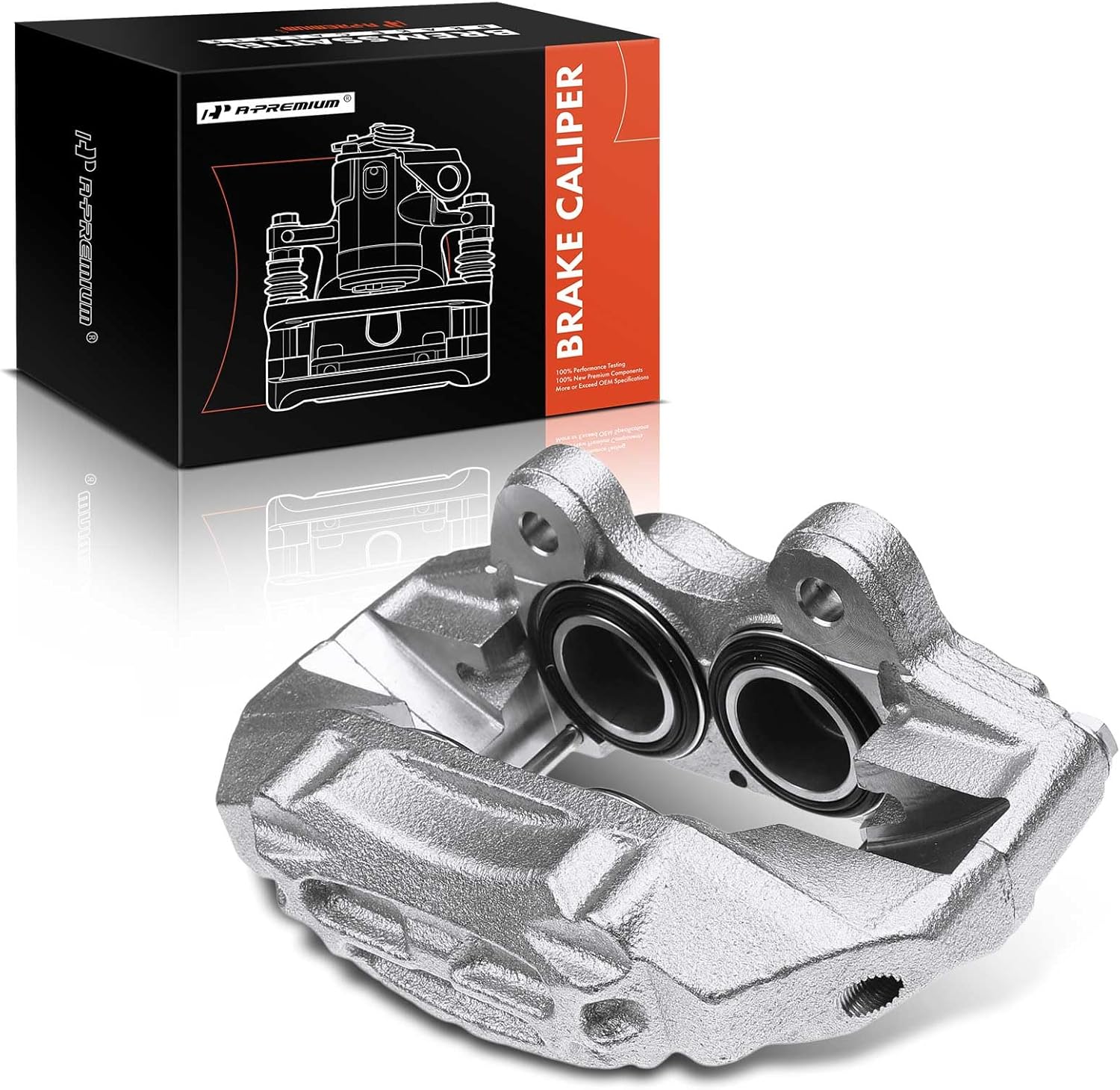 A-Premium Disc Brake Caliper Assembly Compatible with Select Toyota Models - 4Runner 1991-1995, T100 1993-1998, 4WD - Front Right Passenger Side