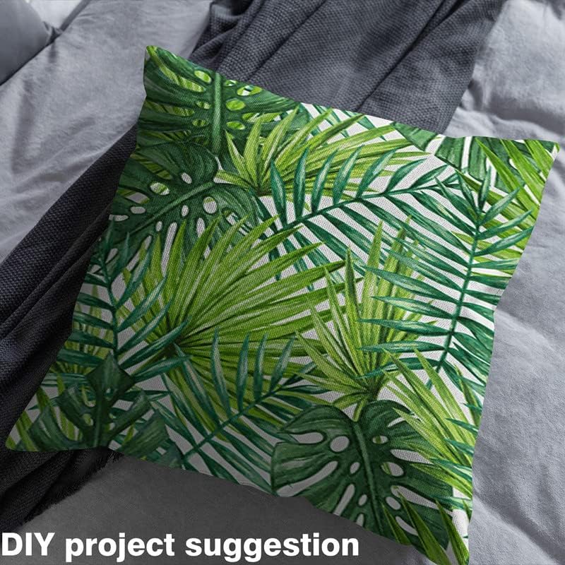 Miniatura 4 de Feelyou Tela tropical by The Yard, Tela de tapicería de hoja de palmera, Hojas de palmera de verano Tela decorativa, Tela DIY, Tela interior al aire