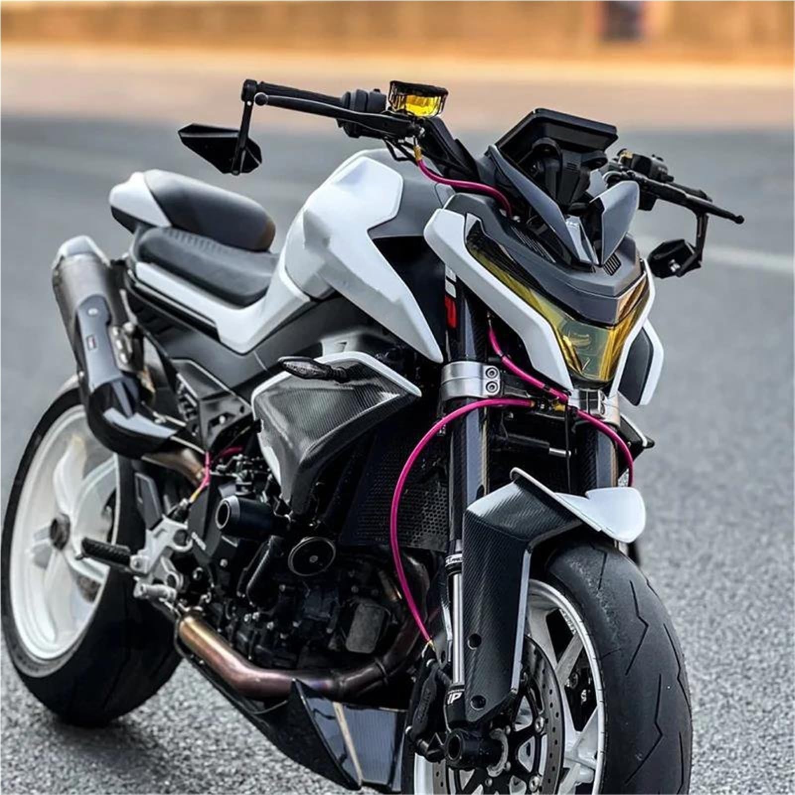 Sicurezza del veicolo 17-22 Mm Motocicletta Specchio In Lega Universale Per MT-03 MT-07 MT-09 Parti Moto
