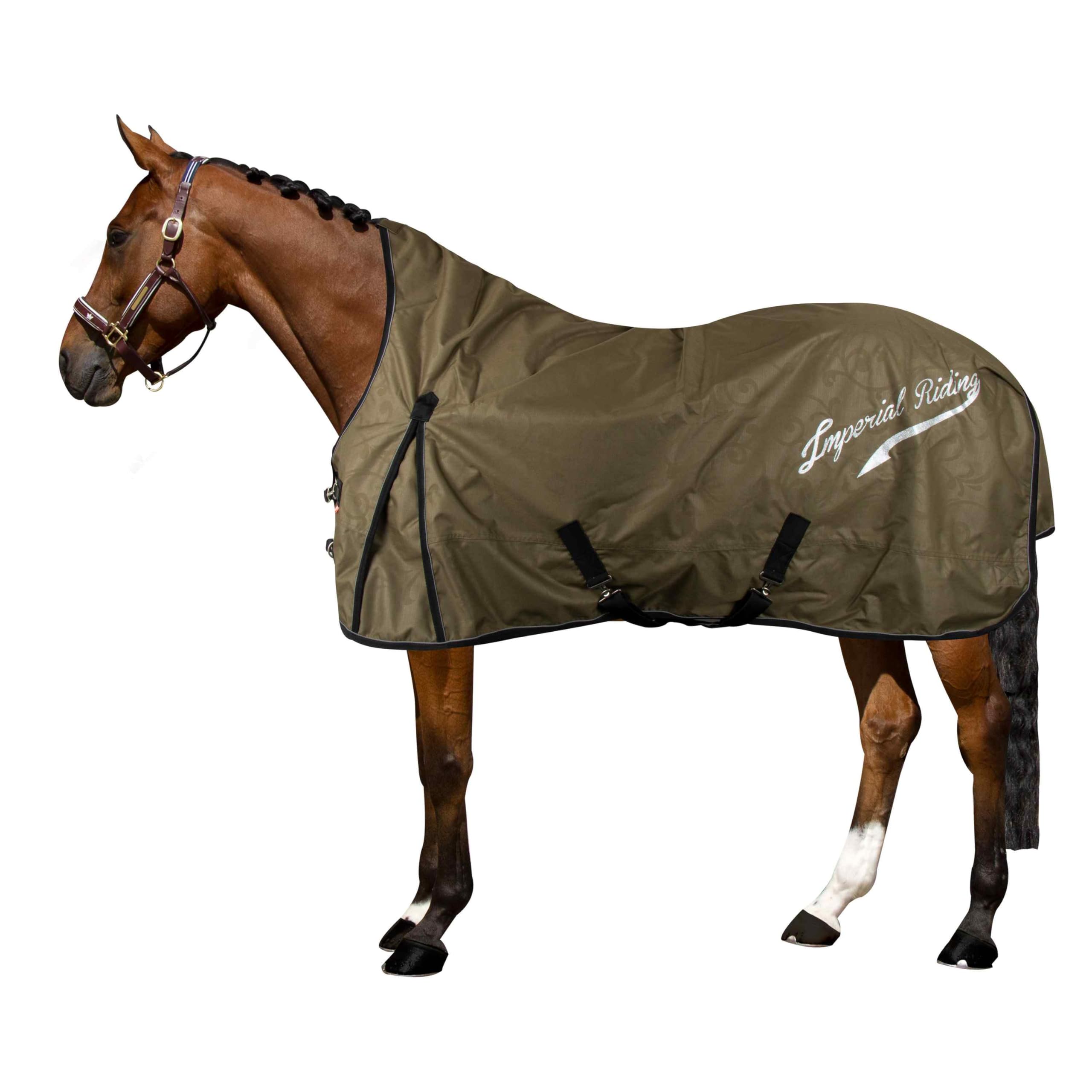 Imperial Riding IRHSuper-Dry Outdoor Blanket, 0 g, Olive Green, 165