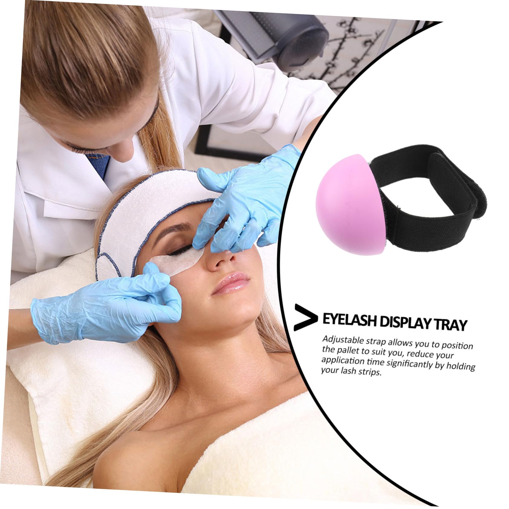 DOITOOL 5 Set Di Extension Per Ciglia Con Cinturino Da Polso Palette Portatile Per Ciglia Per Salone/scuola Di Cosmetologia