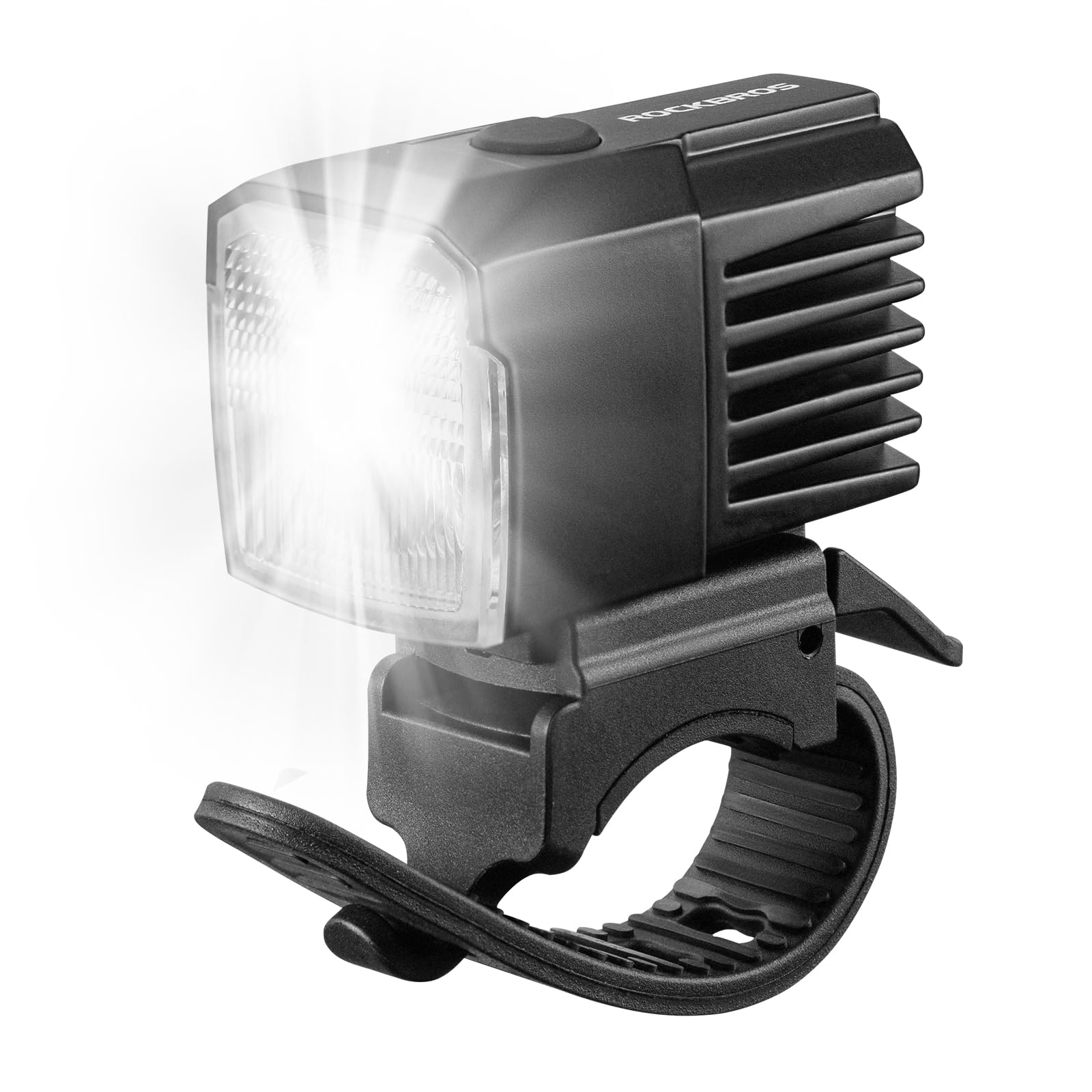 ROCKBROS Luz Delantera Bicicleta con Batería Externa, 1600 Lúmenes, Antideslumbrante, Regulación Térmica Inteligente, IP67 Resistente al Agua, Múltiples Modos para MTB Bicicleta de Carretera