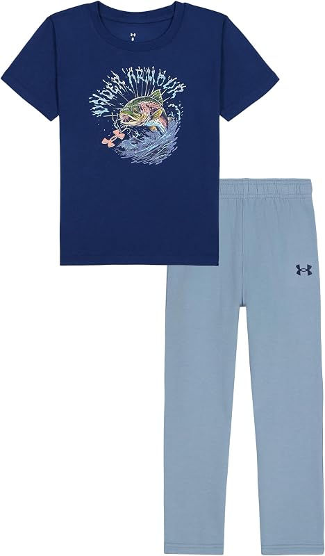 Boys' 2-Piece Short Sleeve T-Shirt and Pants Set, Outdoor Collection