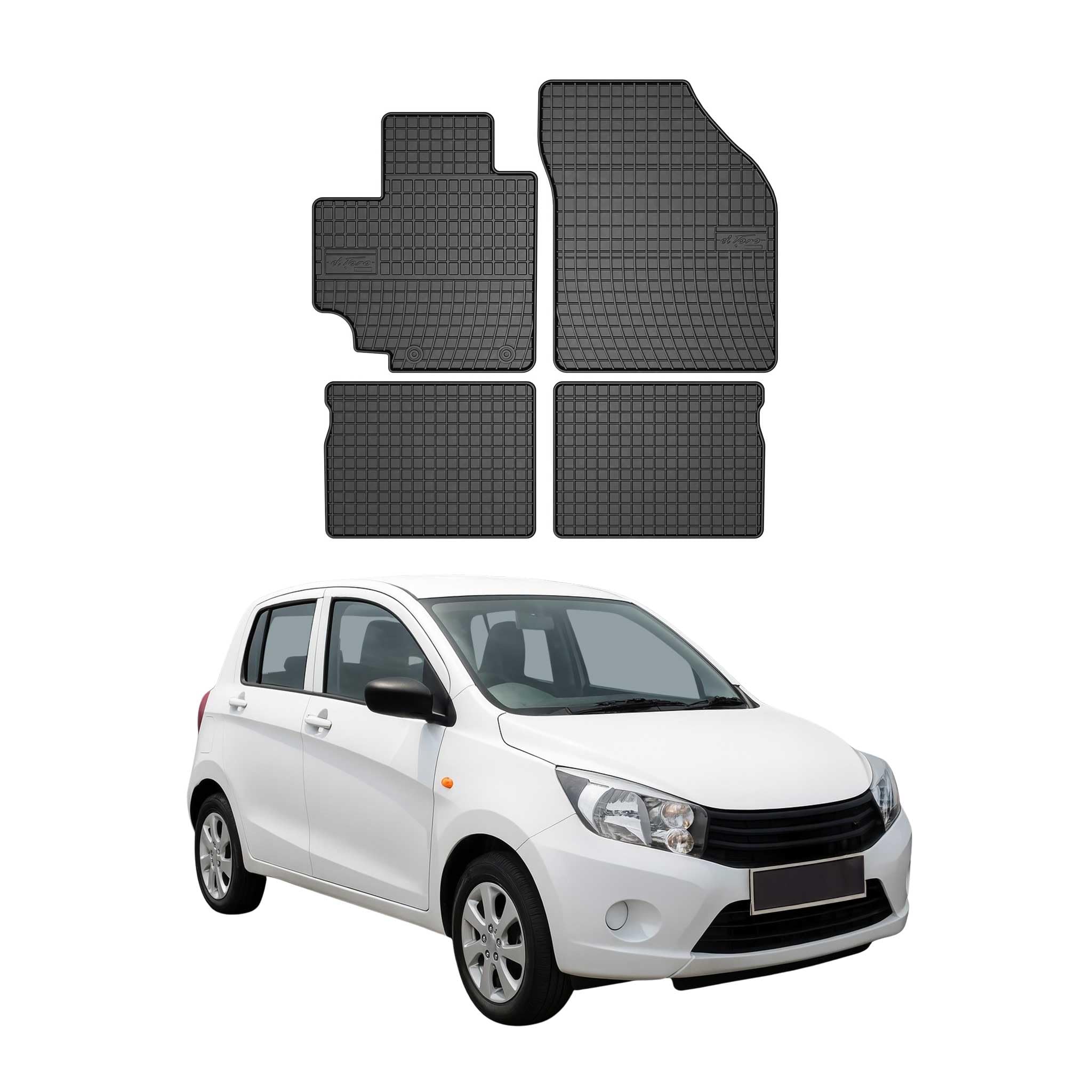 OMAC Fußmatten für Suzuki Celerio 2014-2021 Gummi 4tlg Schwarz