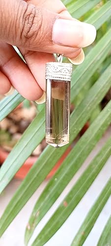 Miniatura 5 de Hijet Colgante de cuarzo ahumado de tres facetas que equilibra energía positiva armonía suerte yoga meditación reiki natural auténtico auténtico